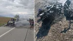 Çankırı'da Korkunç Yangın! Otomobil ve Motosiklet Kül Oldu