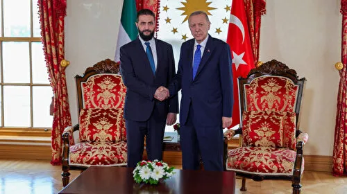 Erdoğan ve Şara görüşmesine ilişkin Suriye'den açıklama