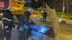 Çorlu'da Alevler İçinde Kalan Otomobil! Neler Yaşandı?