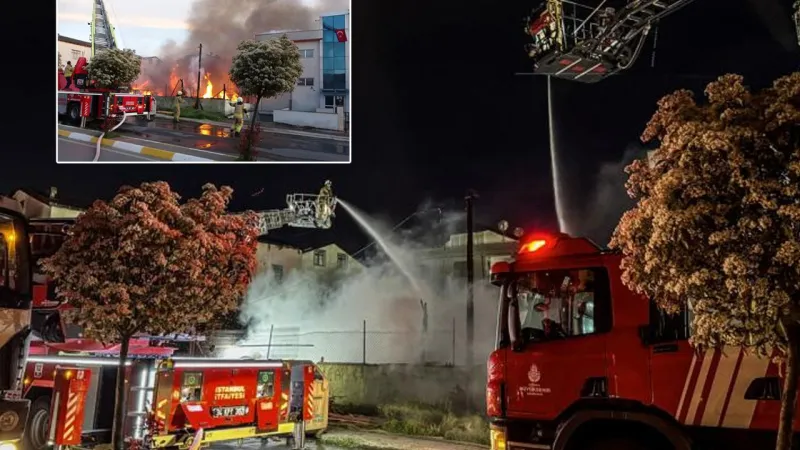 İstanbul'da Palet Fabrikası Alevlere Teslim! Yangın Büyüdü Mü?