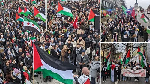 İsveç'te İsrail Protestosu: Gazze İçin Ayaktalar!