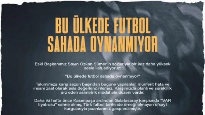 Trabzonspor'dan TFF'ye Sert Sözler: Öfkemizde Boğulurlar!