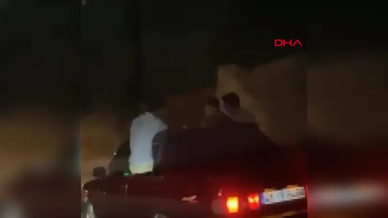 Fethiye'de Otomobil Penceresinden Ölümle Dans! Şoke Eden Görüntüler