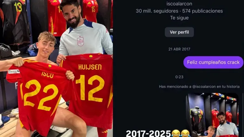 Yeni Real Madrid'li Huijsen, çocukluğunun idolü eski Real Madrid'liyle tanıştı!